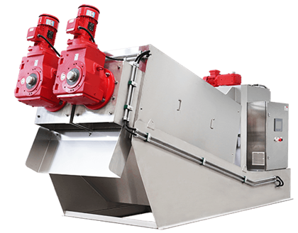 Screw Press Sludge Dewatering Machine