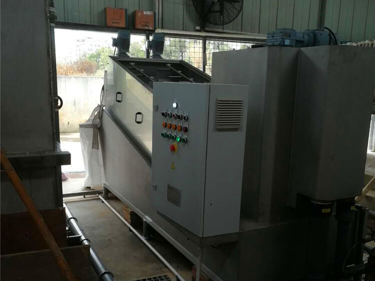 Paint factory sludge dewatering