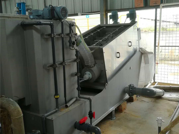 Paint factory sludge dewatering
