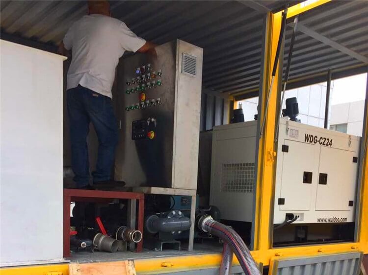 Septic tank sludge dewatering