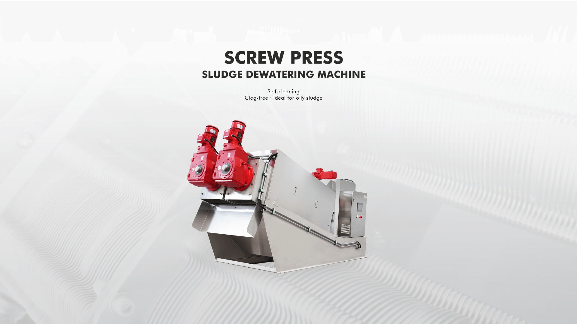 Screw Press Sludge Dewatering Machine