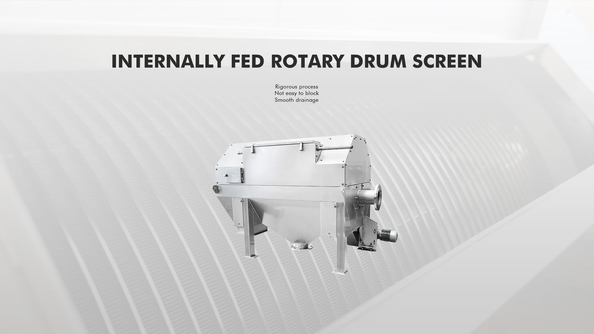 Internally Fed Rotary Drum Screen